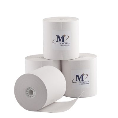 3" (77mm) x 150' (46m) 1-Ply Bond Paper (50 rolls / case)